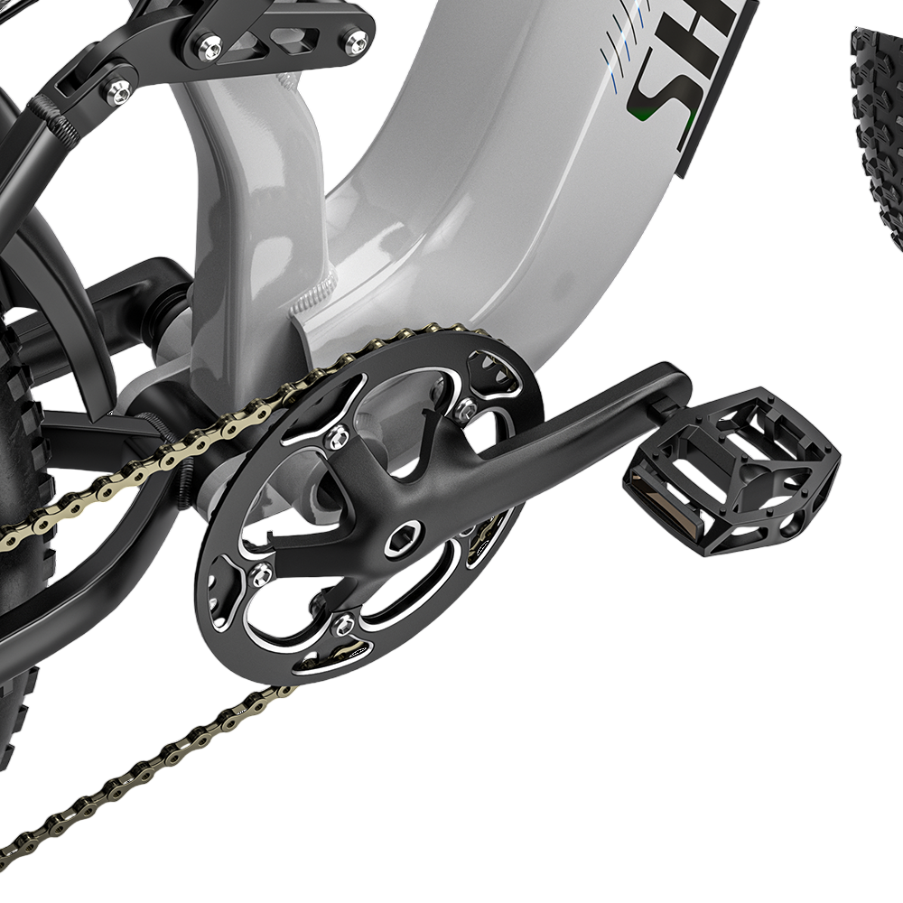 SHENGMILO S600 PRO 26" Elektro-Mountainbike 2*1000W Doppelmotor 48V 25Ah Batterie