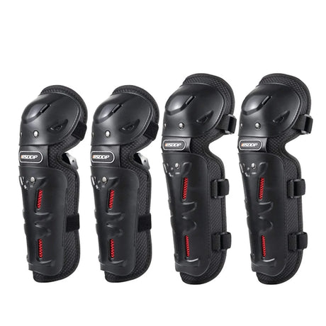 YUME 4PCS Motorrad Ellenbogen- und Knieschützer