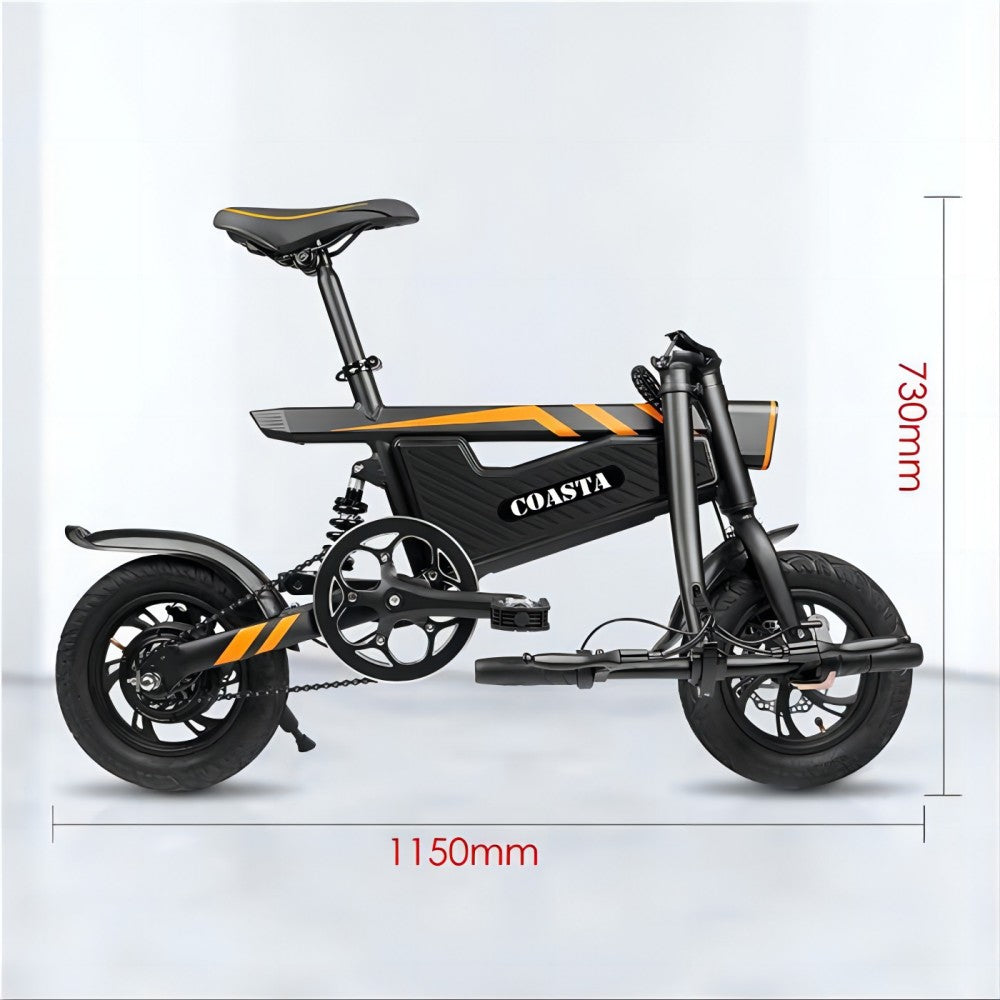 Bicicleta eléctrica COASTA T18 12" motor 350W batería 36V 7.8Ah