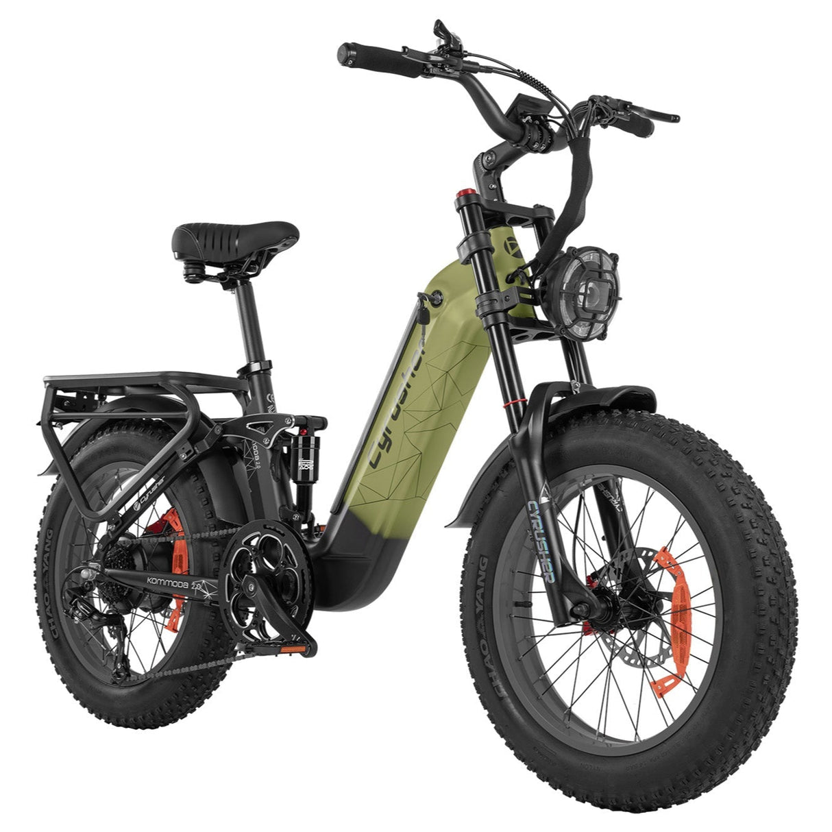 CYRUSHER Kommoda 2.0 20" Elektrofahrrad mit Durchstieg Fat Reifen 250W Motor 48V 20Ah Batterie