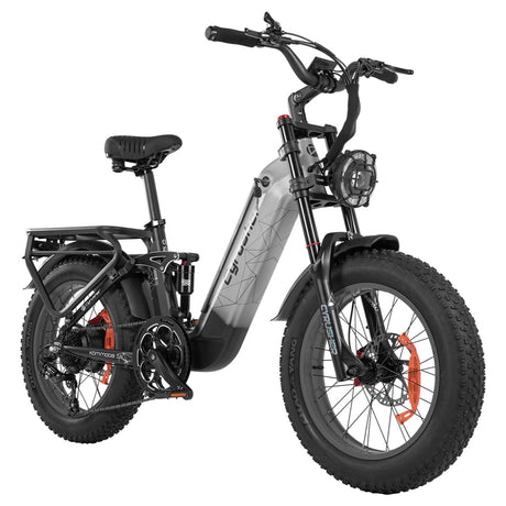 CYRUSHER Kommoda 2.0 20" Elektrofahrrad mit Durchstieg Fat Reifen 250W Motor 48V 20Ah Batterie