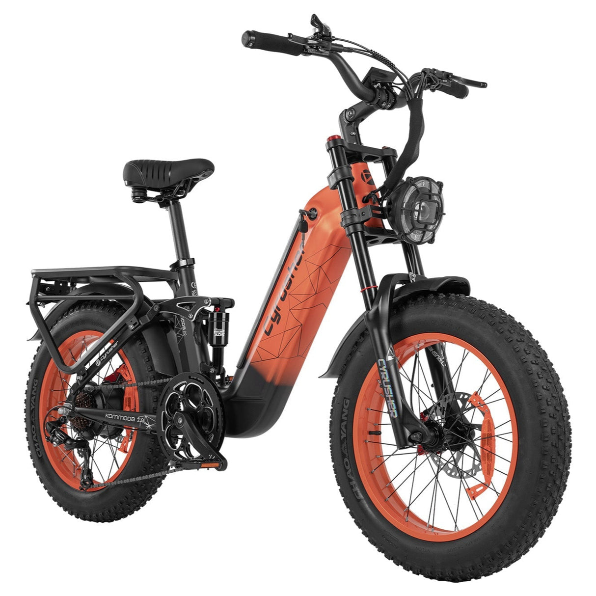 CYRUSHER Kommoda 2.0 20" Elektrofahrrad mit Durchstieg Fat Reifen 250W Motor 48V 20Ah Batterie