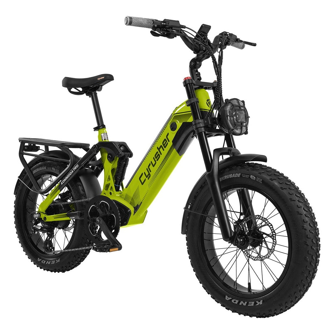 CYRUSHER Kommoda Pro 20" Elektrofahrrad mit Fatbike-Reifen 250W Motor 52V 20Ah Batterie