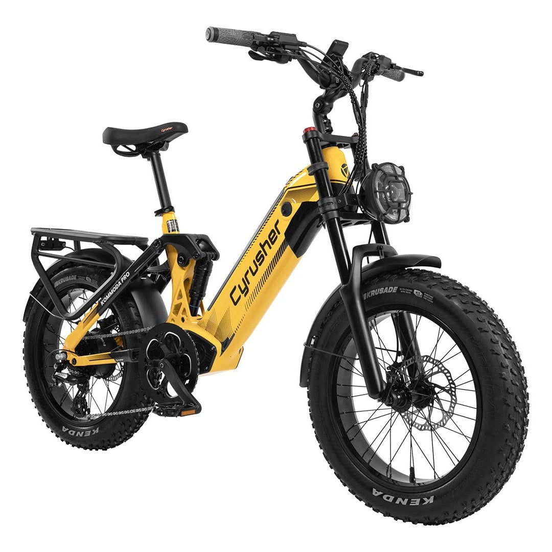 CYRUSHER Kommoda Pro 20" Elektrofahrrad mit Fatbike-Reifen 250W Motor 52V 20Ah Batterie
