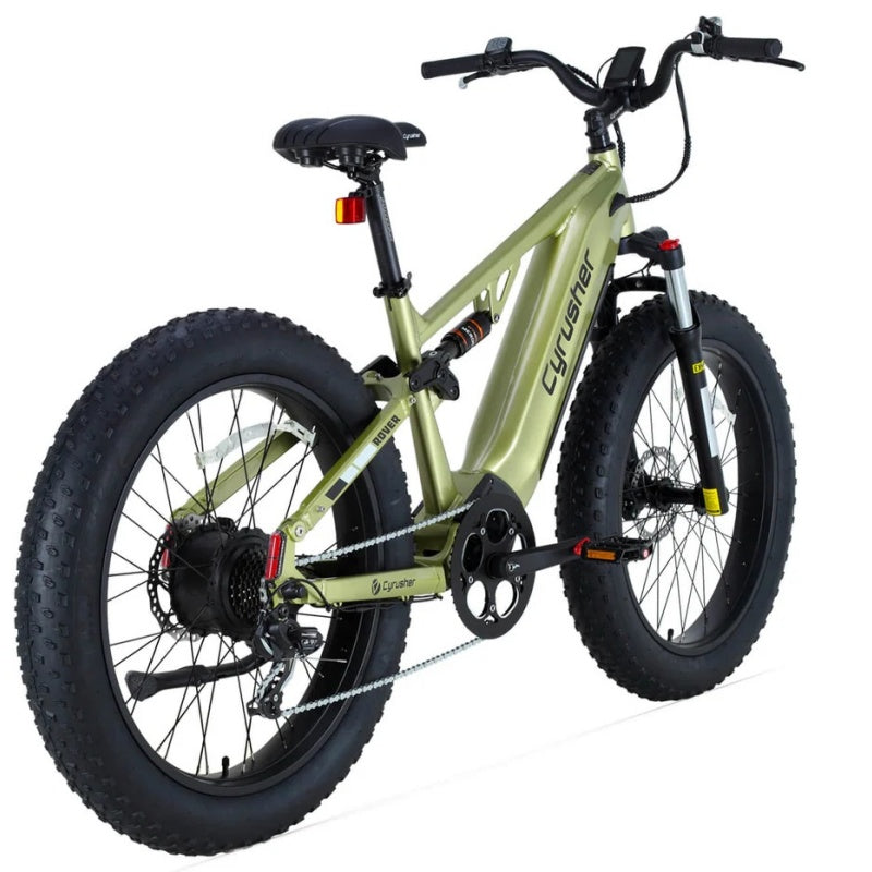 CYRUSHER Rover 26 Zoll Elektrofahrrad mit Fatbike-Reifen und Fully-Federung 250W Motor 52V 15,6Ah Batterie
