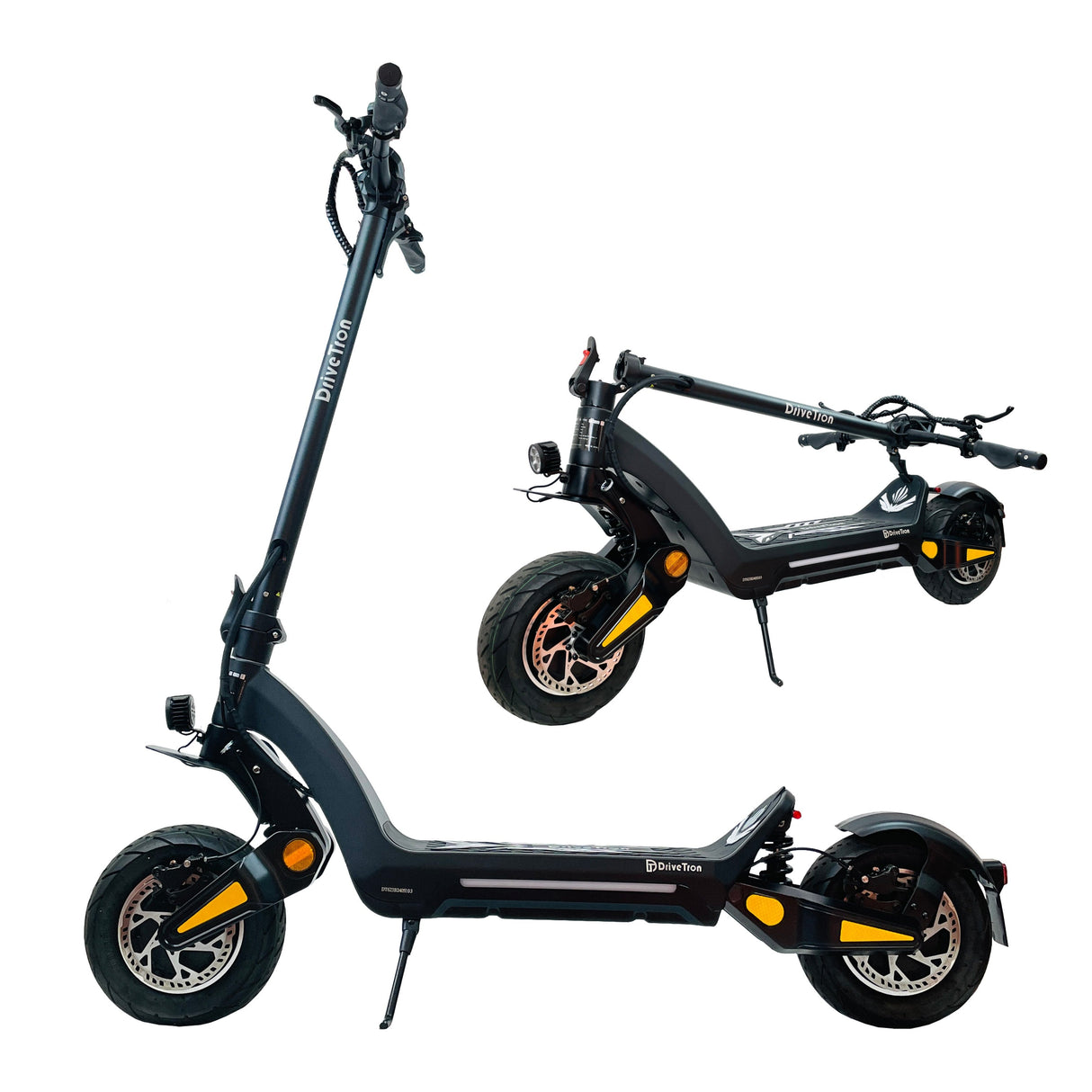Patinete eléctrico todoterreno DRIVETRON DT06 de 11 pulgadas, 1200 W x 2, motor dual, batería de 60 V y 23,4 Ah