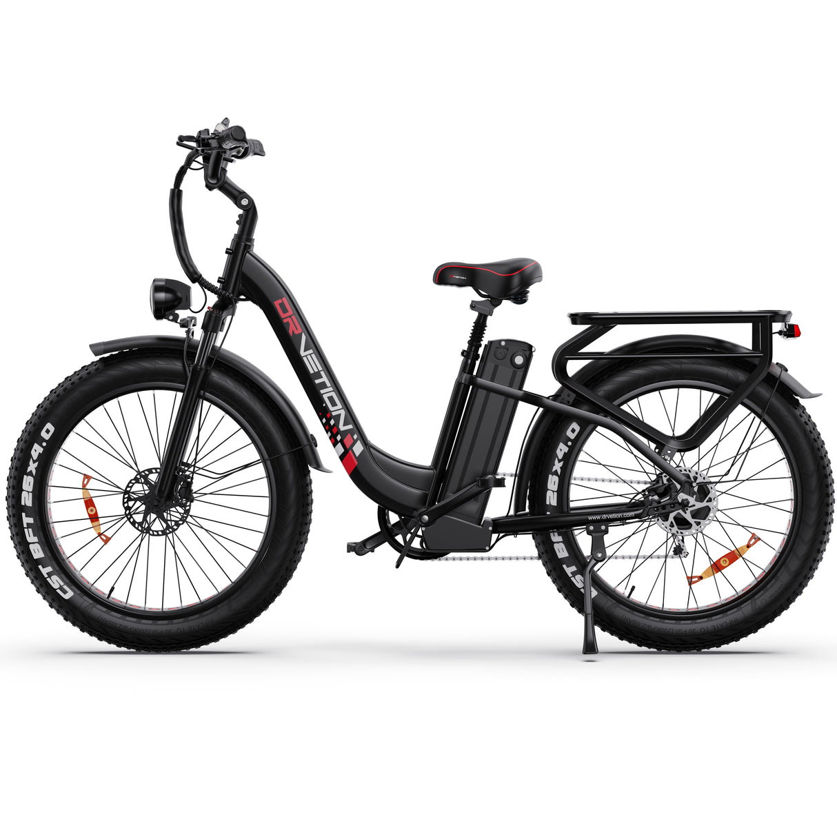 DRVETION CTR26 26" Tiefeinsteiger-Elektrofahrrad 1000W Spitzen Motor 48V 15AH/20Ah Batterie