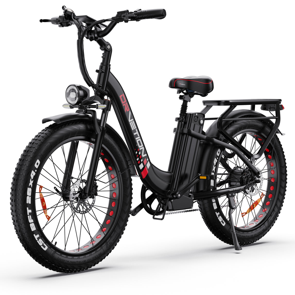 DRVETION CTR26 26" Tiefeinsteiger-Elektrofahrrad 1000W Spitzen Motor 48V 15AH/20Ah Batterie