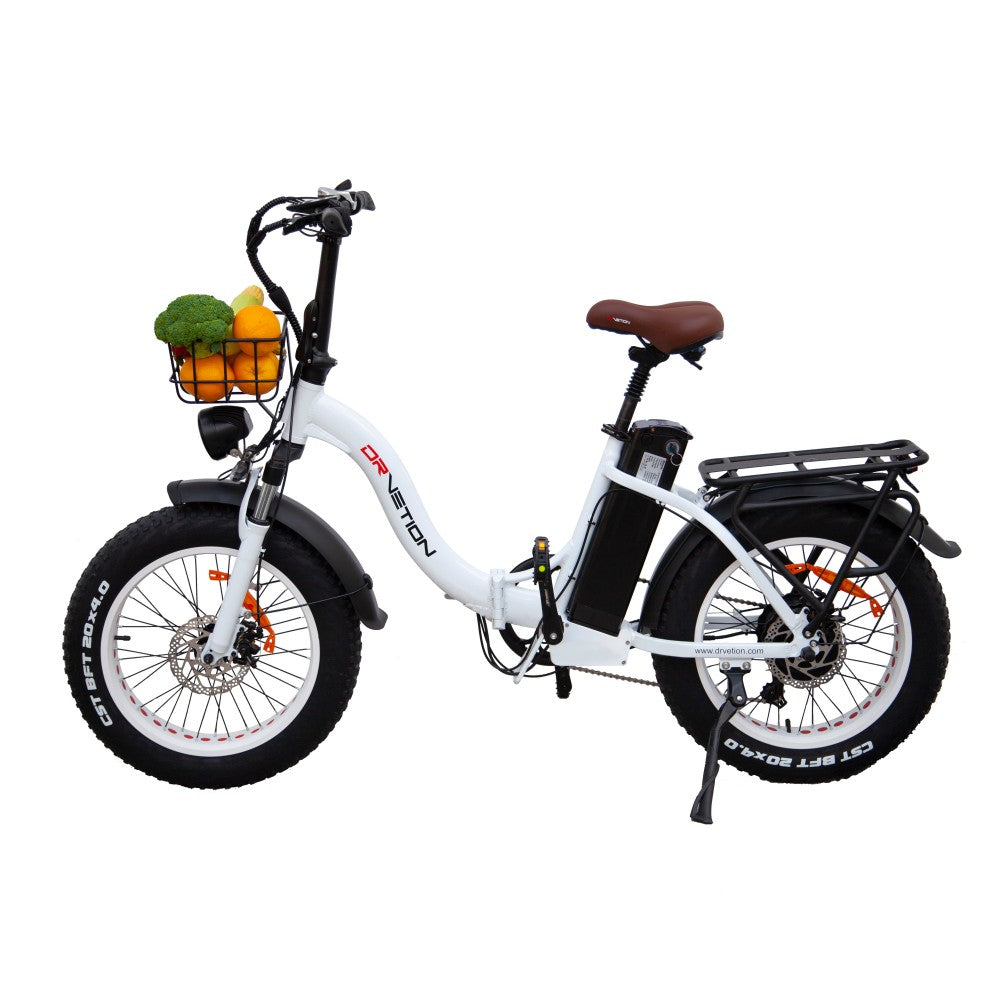 DRVETION CT20 20" Fat Tire sähköpyörä 750W moottori 48V 10Ah/15Ah/20Ah akku