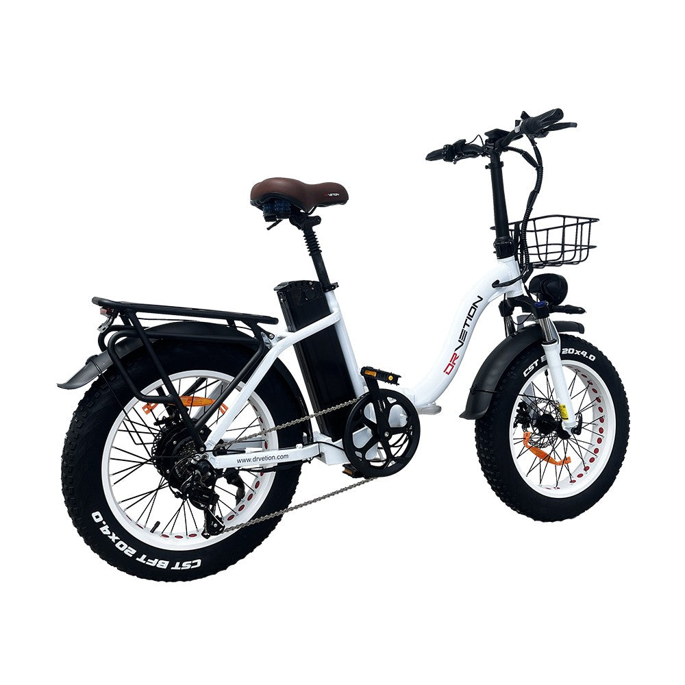 DRVETION CT20 20" Fat Tire sähköpyörä 750W moottori 48V 10Ah/15Ah/20Ah akku