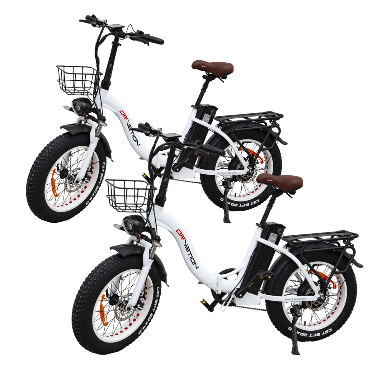 Bicicleta eléctrica DRVETION CT20 de ruedas anchas y paso bajo (freno de disco)