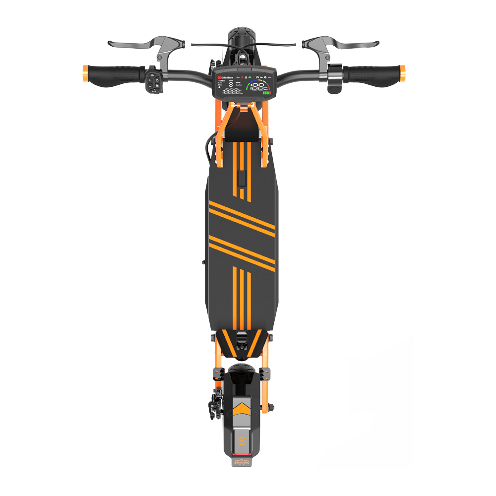 Patinete eléctrico todoterreno DRIVETRON DT06 de 11 pulgadas, 1200 W x 2, motor dual, batería de 60 V y 23,4 Ah