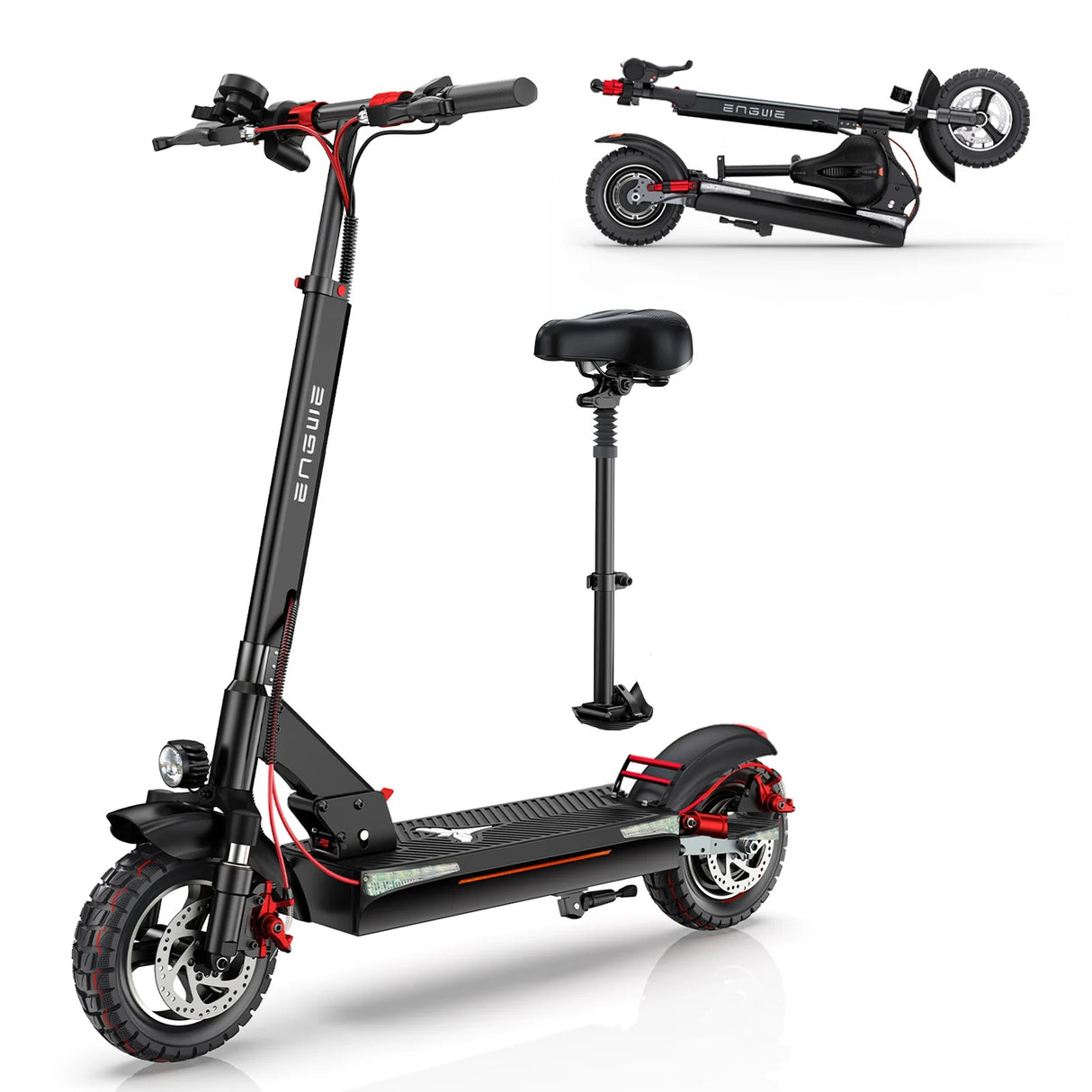 ENGWE Y600S 10" Klappbarer Elektroroller mit 600W Motor 48V 18,2Ah Batterie