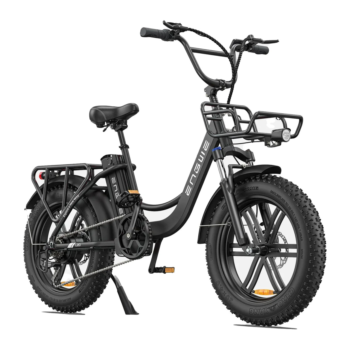 Bicicleta eléctrica ENGWE L20 de 20 pulgadas con cuadro de cambios, motor de 250 W, batería de 48 V y 13 Ah