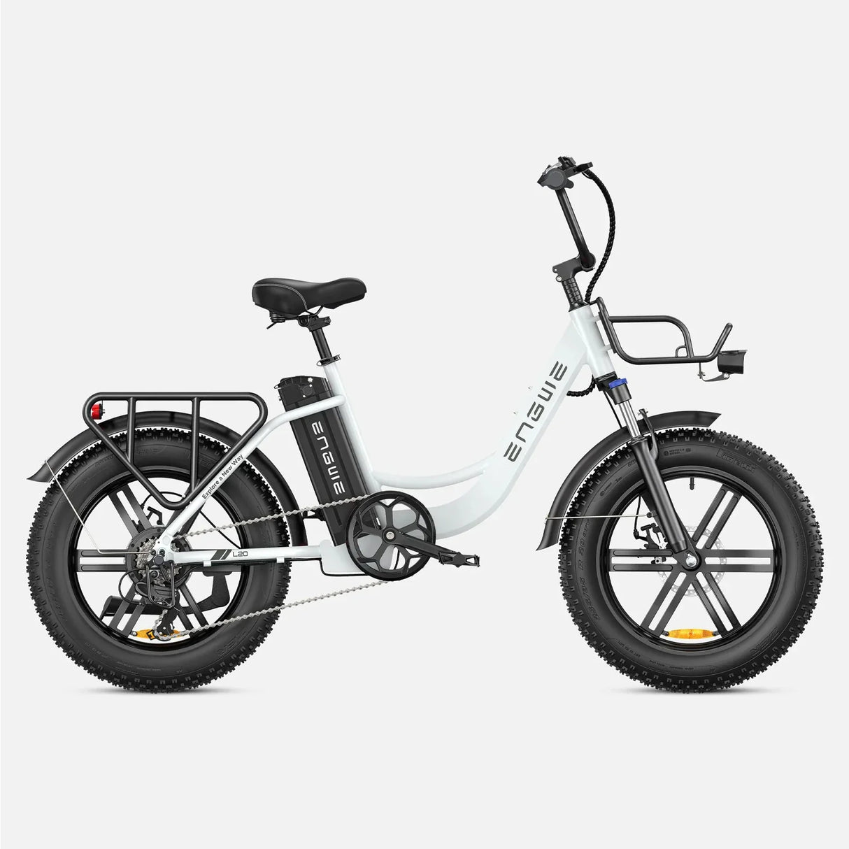 Bicicleta eléctrica ENGWE L20 de 20 pulgadas con cuadro de cambios, motor de 250 W, batería de 48 V y 13 Ah