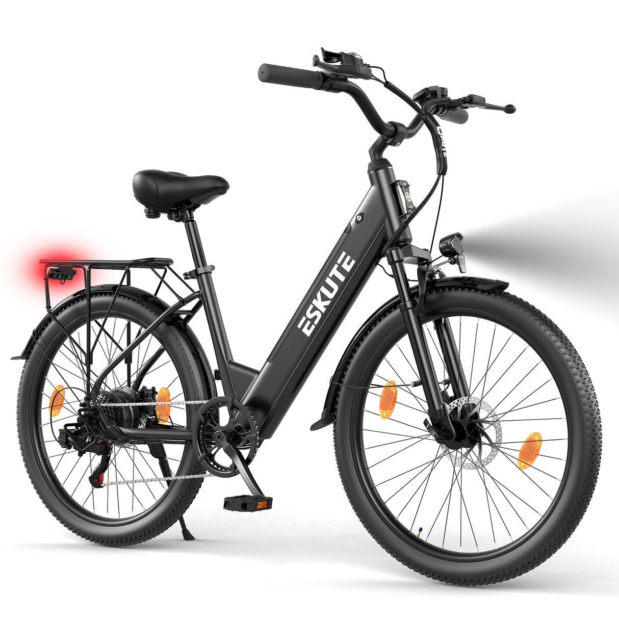 ESKUTE C100 Plus 26" Pendler-Elektrofahrrad 250W Motor 36V 13Ah Batterie