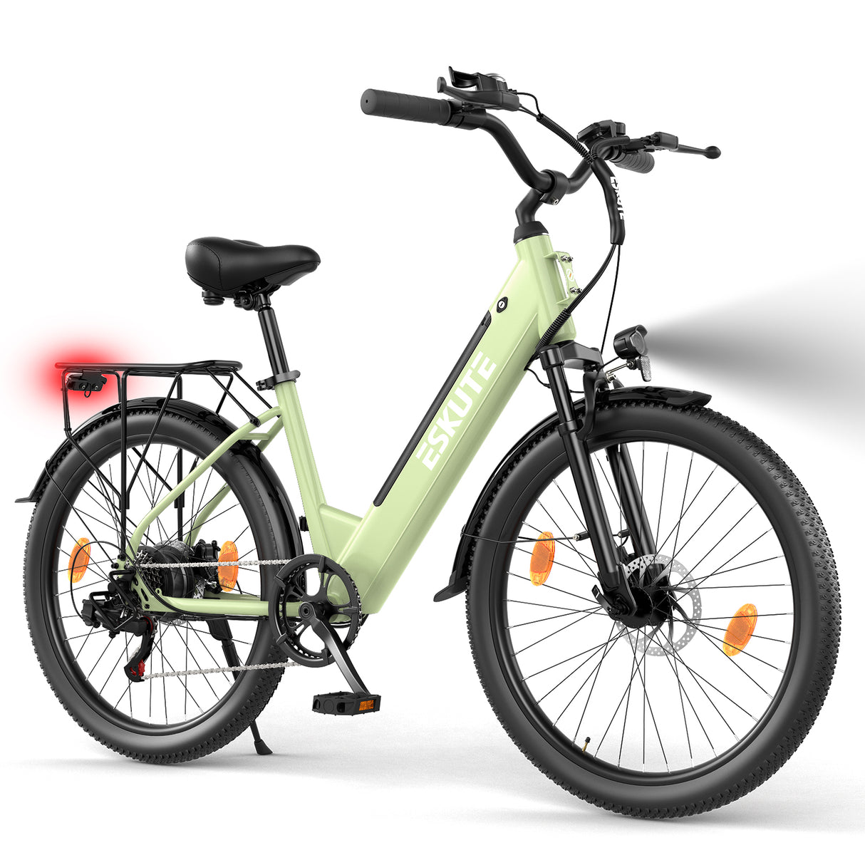 ESKUTE C100 Plus 26" Pendler-Elektrofahrrad 250W Motor 36V 13Ah Batterie
