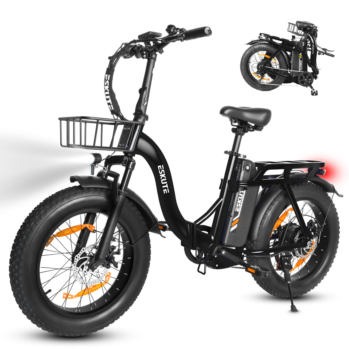 ESKUTE D202 20" Faltbares Elektrofahrrad 250W Motor 48V 20.8Ah Batterie