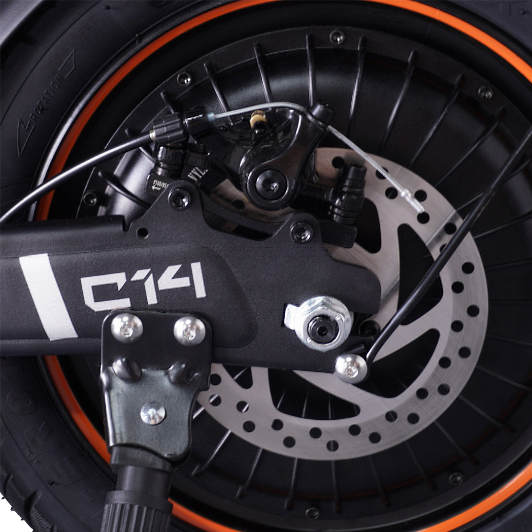 GELEIPU C14 14" Elektroroller 500W Motor 48V 17.5Ah Sitz und Gepäckträger