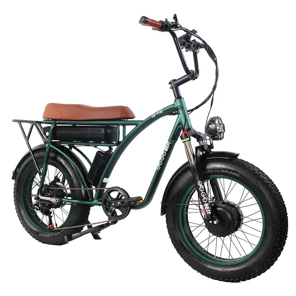 GOGOBEST GF750 20" Fetter Reifen Elektro-All-Terrain-Fahrrad 1000W*2 Doppelmotoren 48V 17,5Ah Batterie