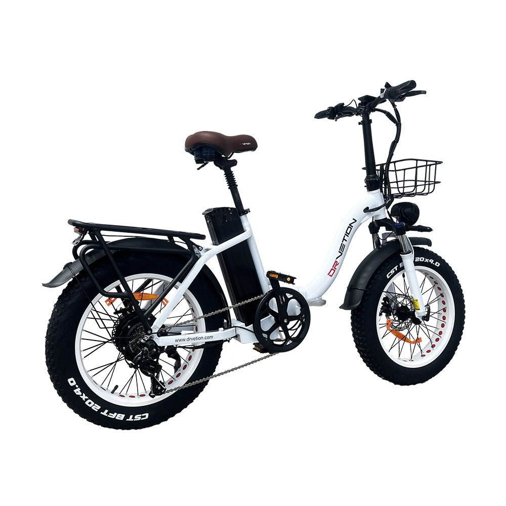 Bicicleta eléctrica DRVETION CT20 de ruedas anchas y paso bajo (freno de disco)