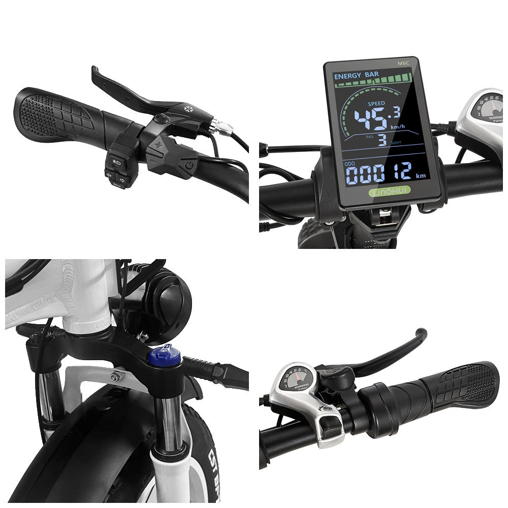 Bicicleta eléctrica DRVETION CT20 de ruedas anchas y paso bajo (freno de disco)