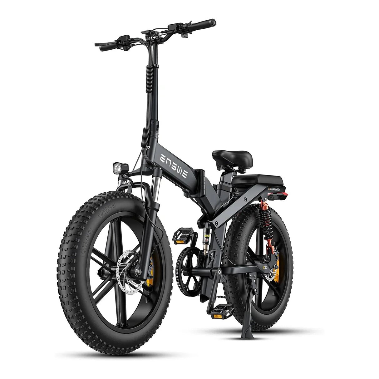 ENGWE X20 20" Fat Tire Faltbares Elektrofahrrad MTB 1000W (Spitzenleistung) Motor 48V 22,2Ah Doppelbatterie
