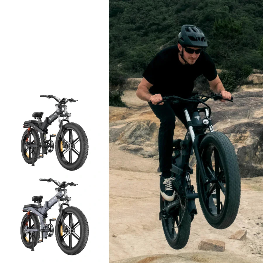 ENGWE X26 26" Fetter Reifen Faltbares Elektrofahrrad MTB 1000W Motor 48V 29.2Ah Doppelbatterie