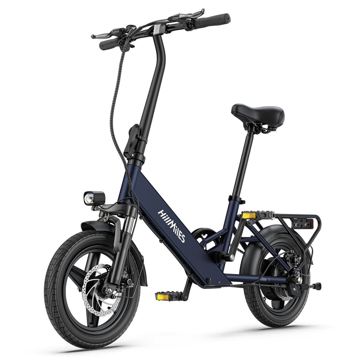 HILLMILES Mile 1 14" Damen Elektrofahrrad mit Tiefeinsteigerrahmen 250W Motor 36V 10,4Ah batterie