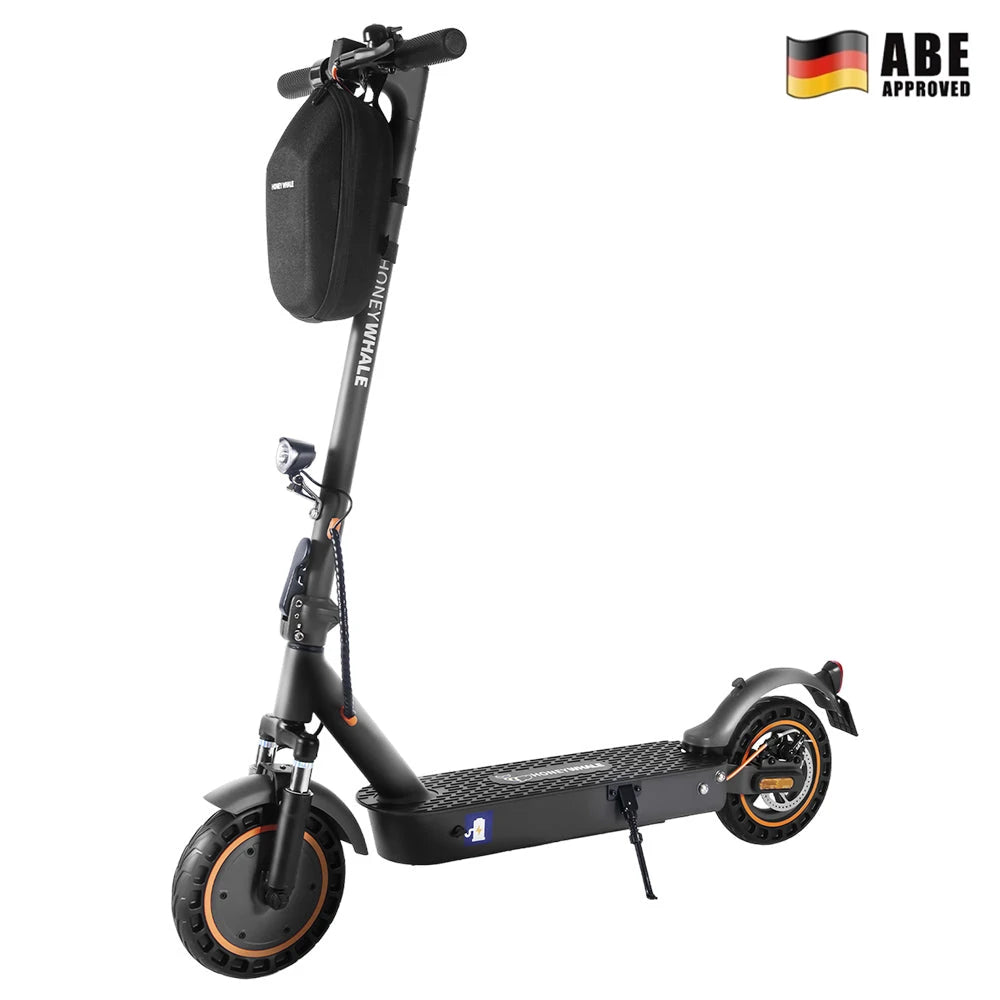 Patinete eléctrico plegable HONEYWHALE E9 Max de 10 pulgadas con motor de 500 W homologado para circular y batería de 36 V y 10 Ah (ABE)