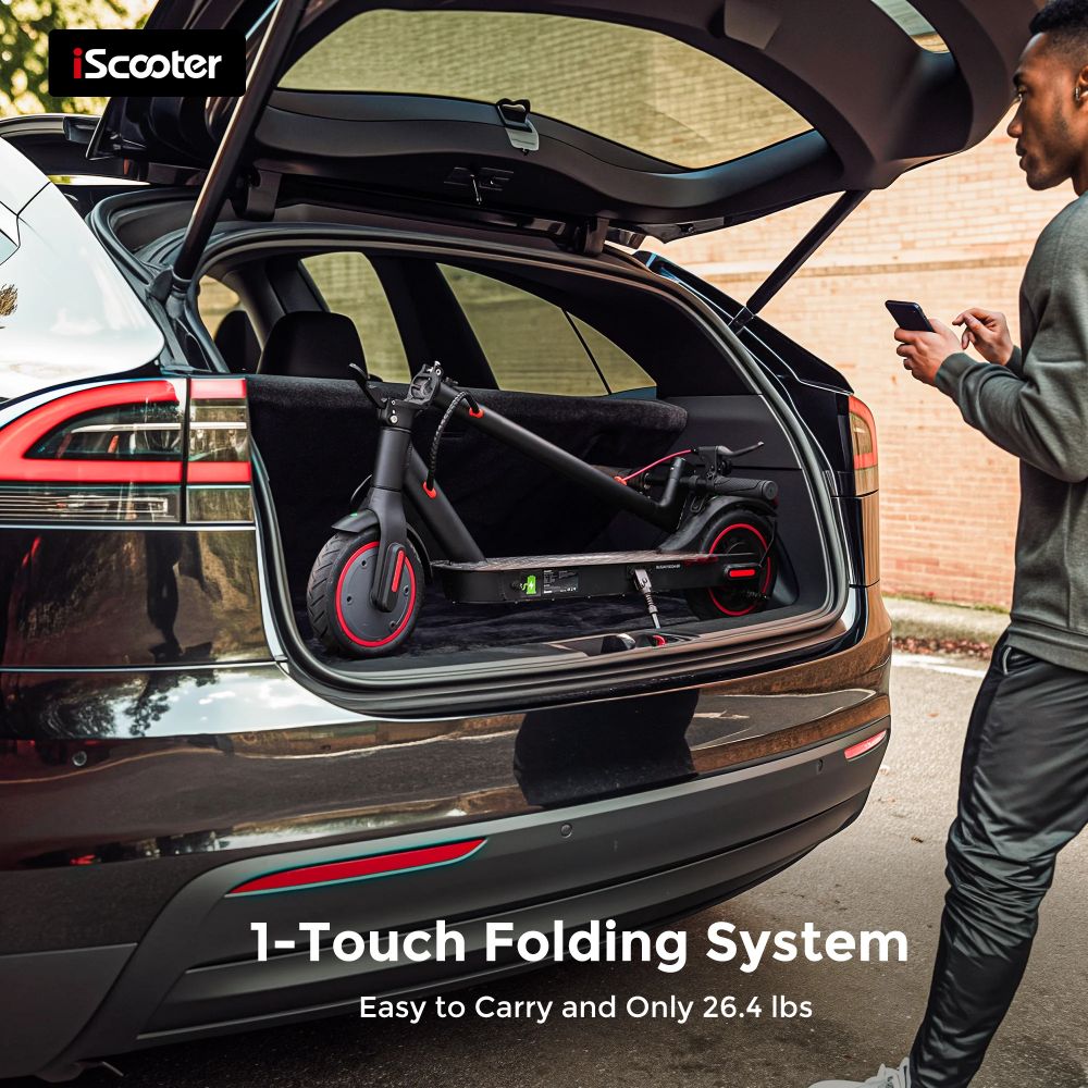 ISCOOTER I8 8.5" Zusammenklappbarer Pendler-Elektroroller 350W Motor 42V 5,2Ah Batterie