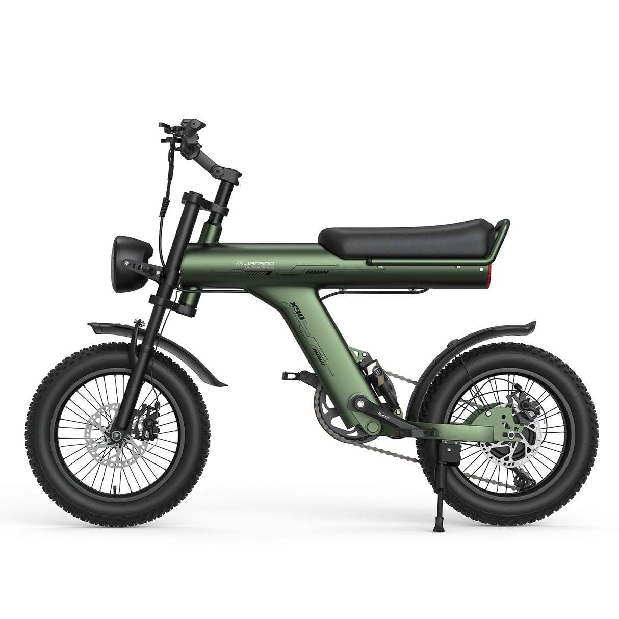 JANSNO X90 16" Offroad-Elektrofahrrad 750W Doppelmotor 48V 14Ah Batterie
