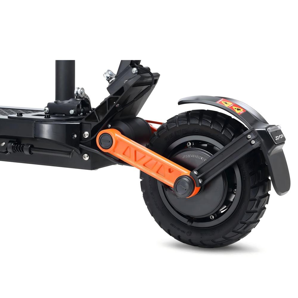 Ciclomotor eléctrico todoterreno JOYOR S8E de 10 pulgadas con asiento, motor NFC de 800 W, batería de 48 V y 26 Ah (certificado CEE)