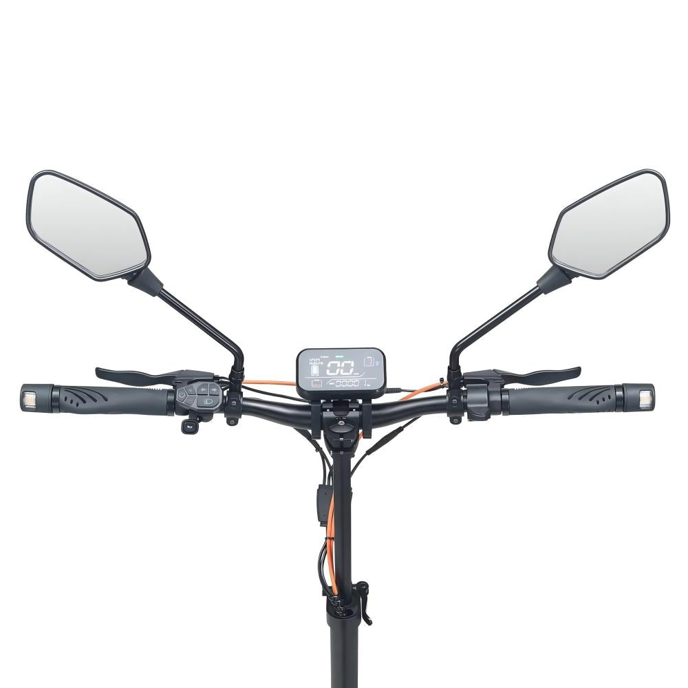 Ciclomotor eléctrico todoterreno JOYOR S8E de 10 pulgadas con asiento, motor NFC de 800 W, batería de 48 V y 26 Ah (certificado CEE)