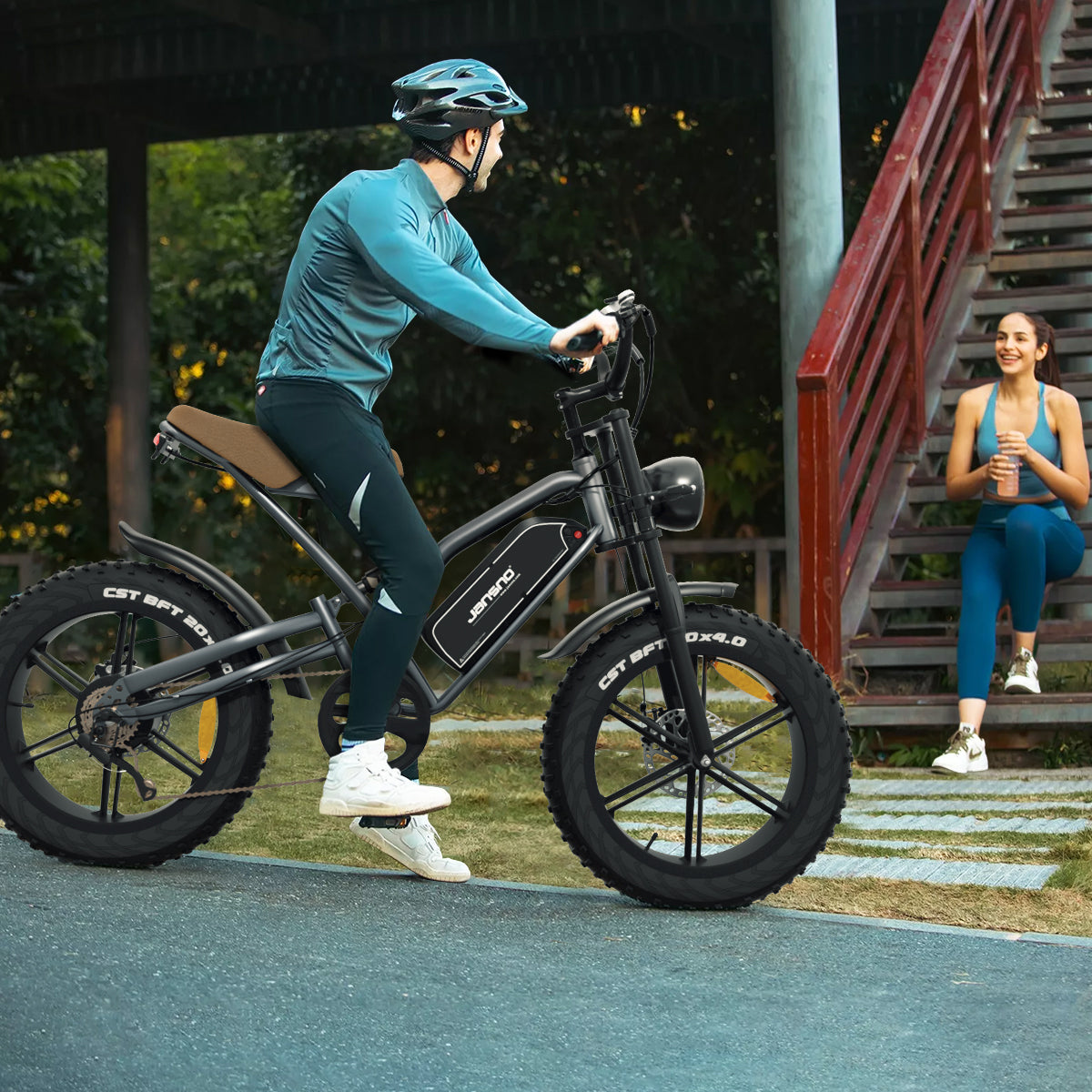 JANSNO X50 20" Fat Tires Elektrofahrräder 750W Motor 48V 14Ah Batterie