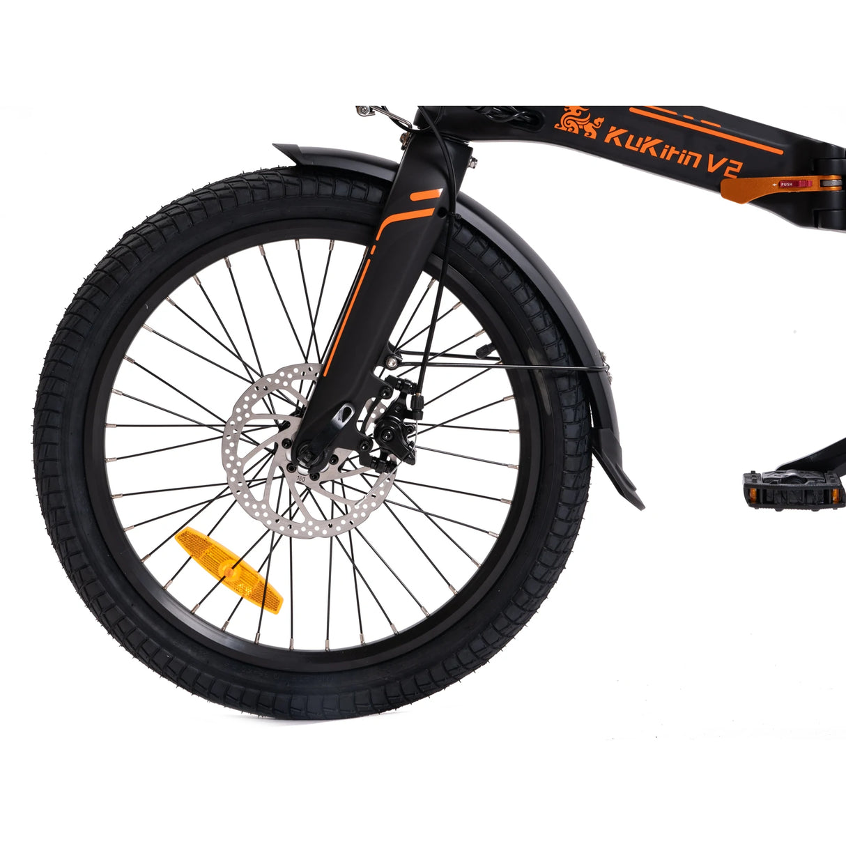 Bicicleta eléctrica urbana plegable KUKIRIN V2 de 20 pulgadas, motor de 250 W, batería de 36 V y 7,5 Ah