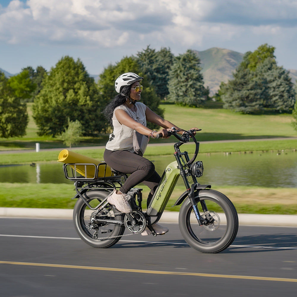 CYRUSHER Kommoda 2.0 20" Elektrofahrrad mit Durchstieg Fat Reifen 250W Motor 48V 20Ah Batterie