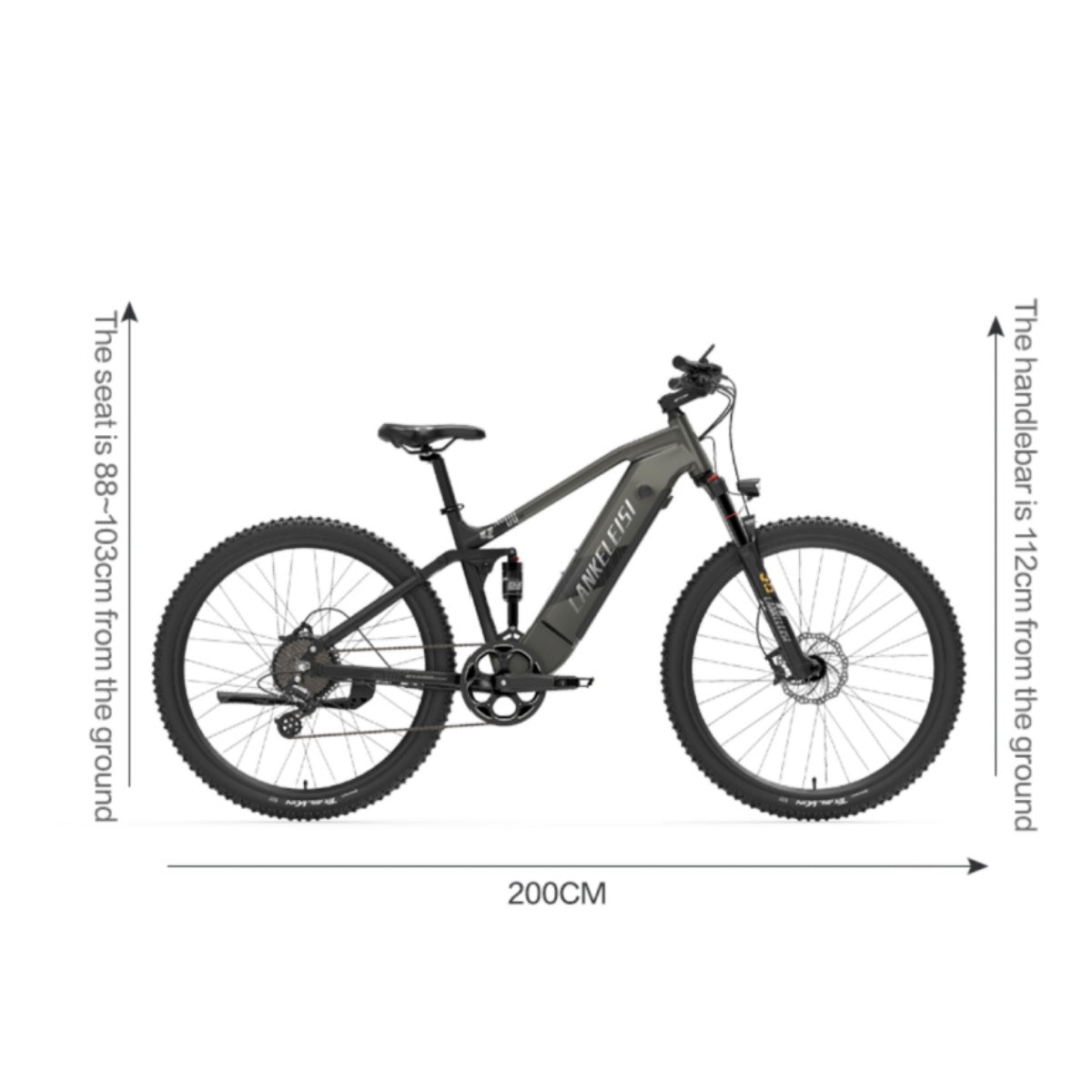 LANKELEISI RX600 Pro 29" City-E-Bike 250W Motor 48V 20Ah Batterie