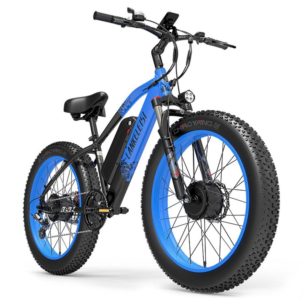 LANKELEISI MG740 PLUS 26" Fat Tire Off-Road Elektrofahrrad 1000W*2 Doppel Motor 48V 20Ah Batterie