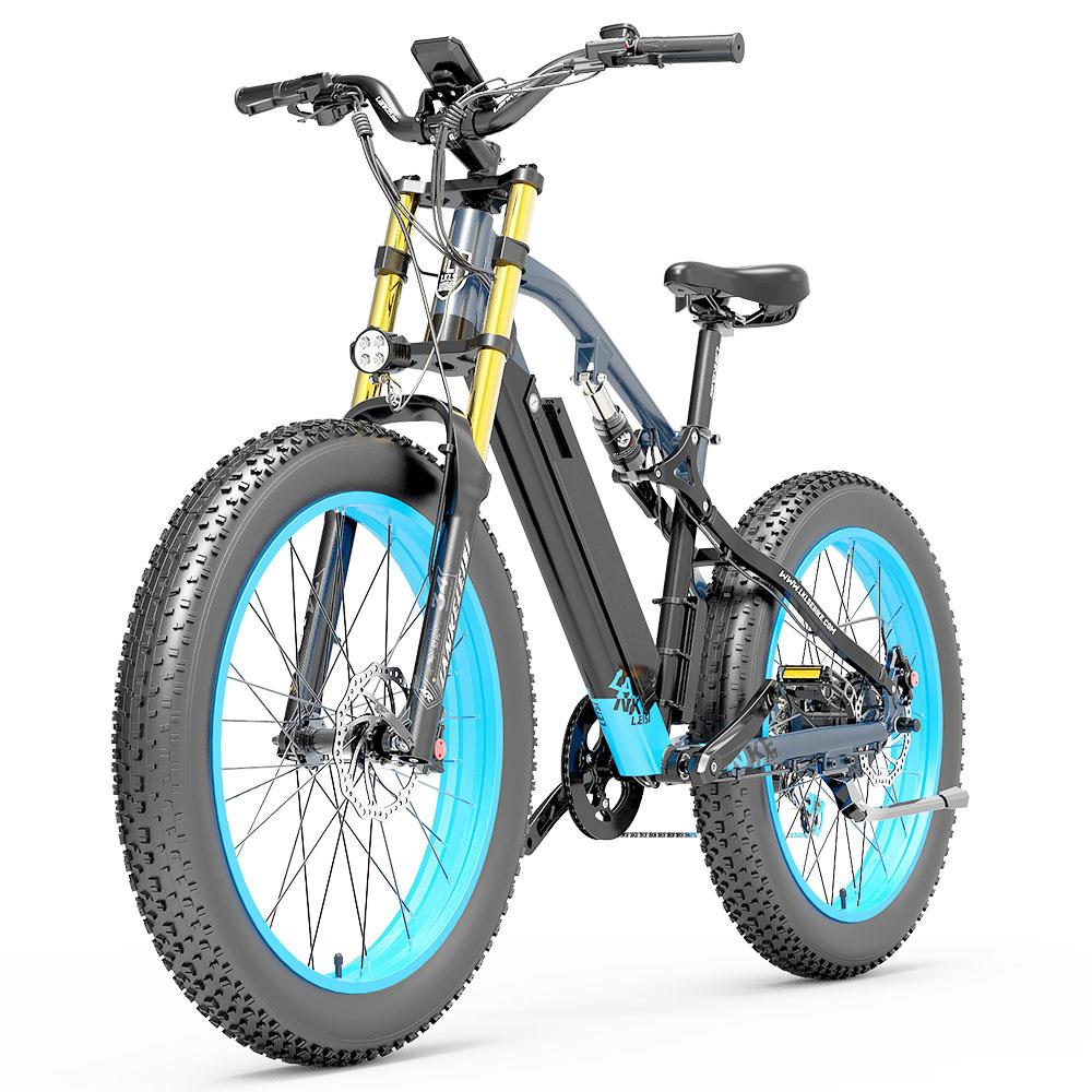 Lankeleisi RV700 26" Fat Tire Mountain Sähköpyörä 1000W Moottori 48V 16Ah Akku