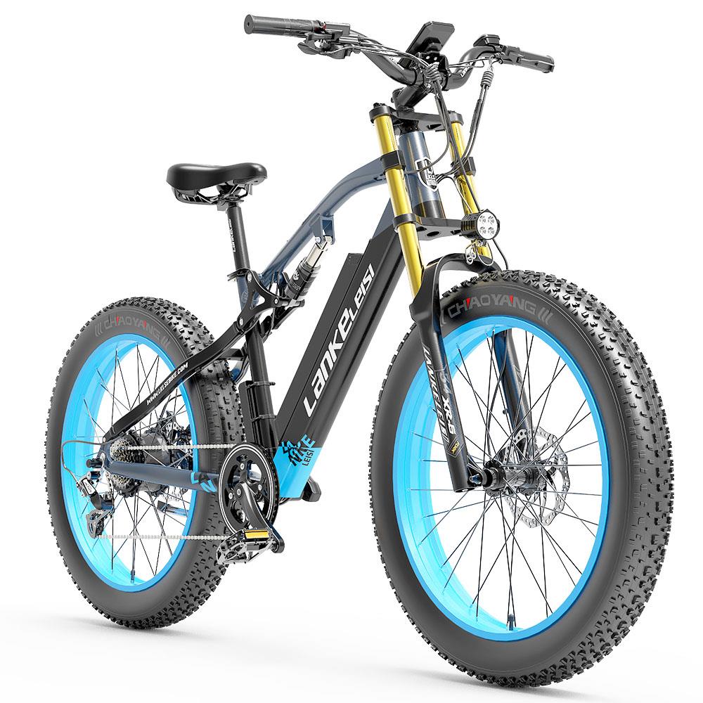 Lankeleisi RV700 26" Fat Tire Mountain Sähköpyörä 1000W Moottori 48V 16Ah Akku