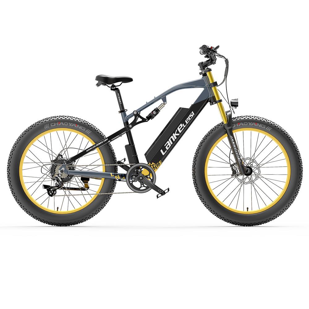 Lankeleisi RV700 26" Fat Tire Mountain Sähköpyörä 1000W Moottori 48V 16Ah Akku