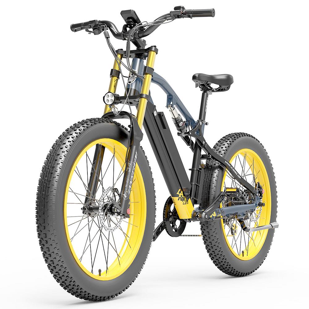 Lankeleisi RV700 26" Fat Tire Mountain Sähköpyörä 1000W Moottori 48V 16Ah Akku