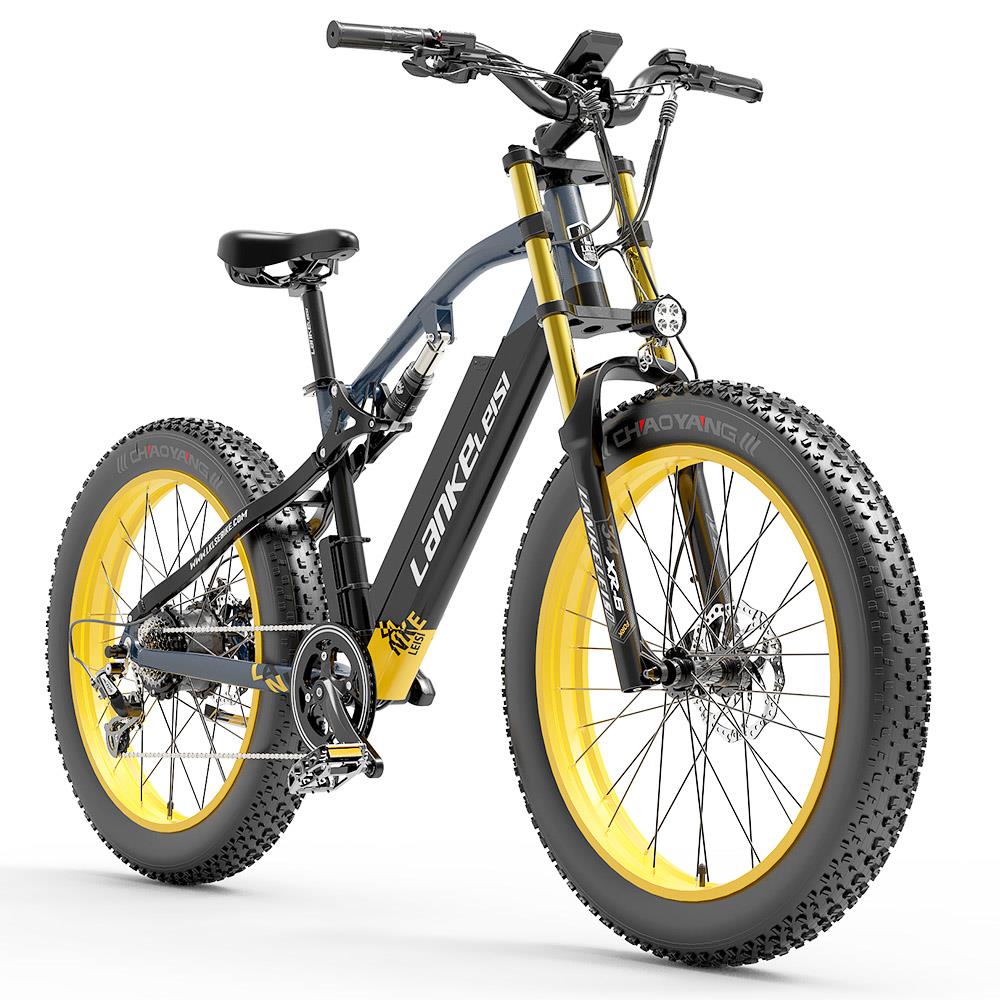 Lankeleisi RV700 26" Fat Tire Mountain Sähköpyörä 1000W Moottori 48V 16Ah Akku