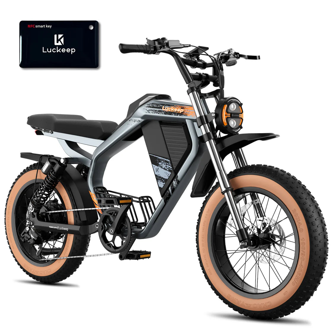 LUCKEEP M5 Max 20" Elektro-Mountainbike 1500W Motor 52V 20Ah/40Ah Batterie