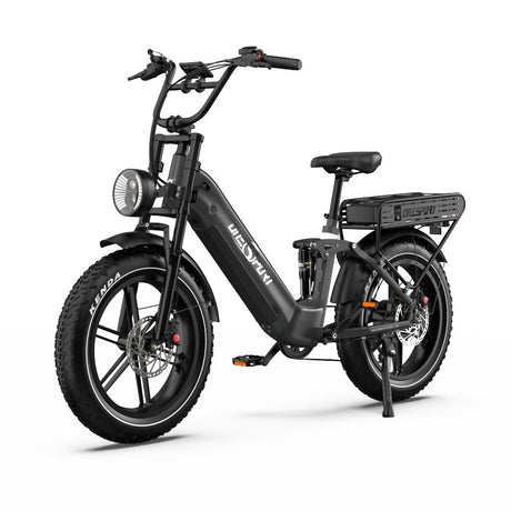 ONESPORT OT08 PRO 20“ Vollgefedertes Fat Tire Elektrofahrrad 500W Motor 48V 18Ah*2 Dual Batterie