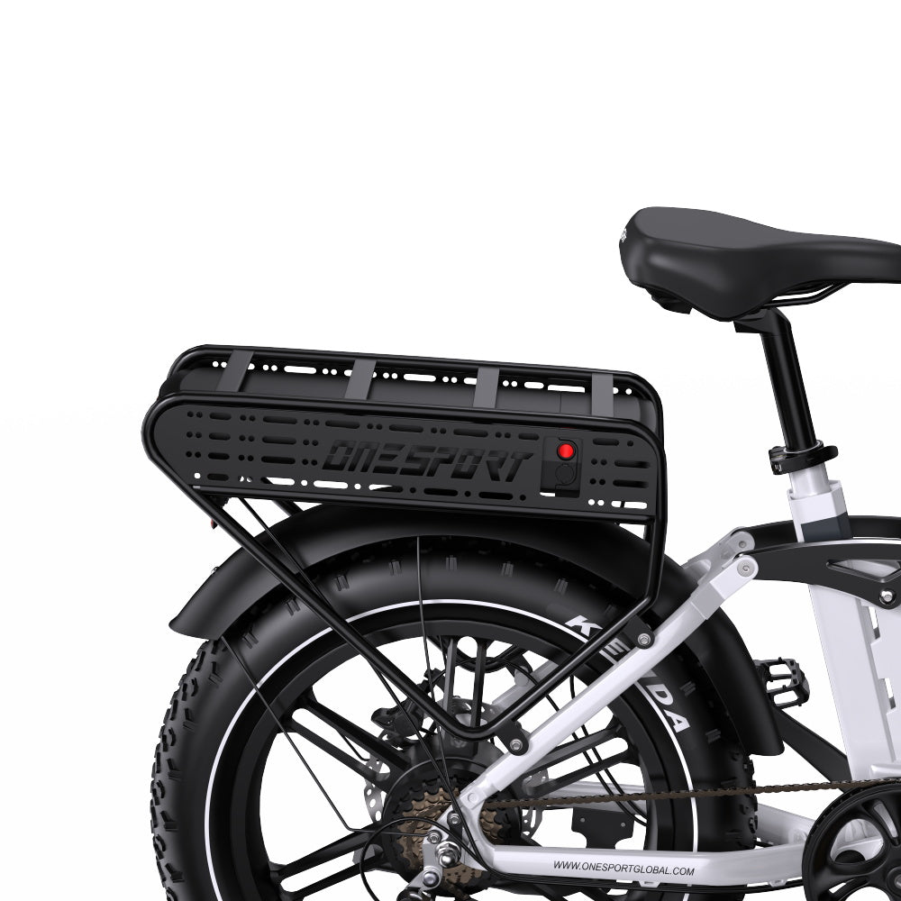 ONESPORT OT08 PRO 20“ Vollgefedertes Fat Tire Elektrofahrrad 500W Motor 48V 18Ah*2 Dual Batterie