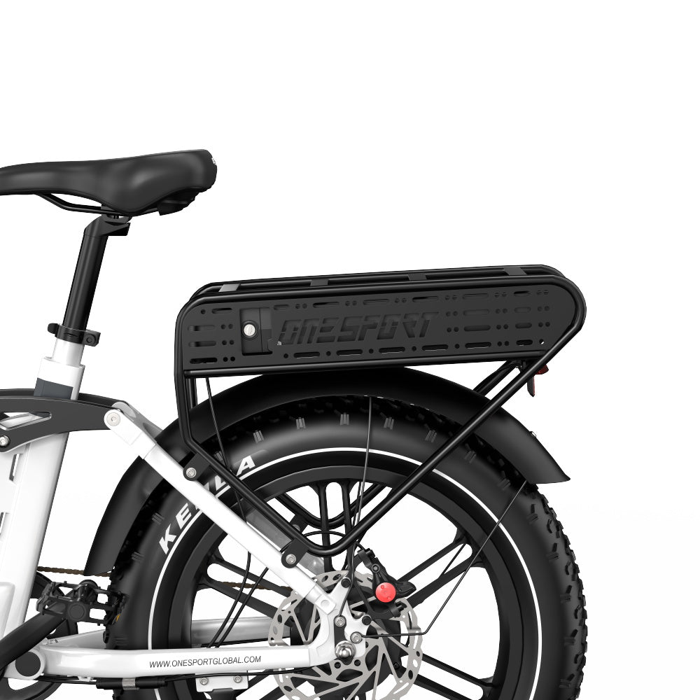 ONESPORT OT08 PRO 20“ Vollgefedertes Fat Tire Elektrofahrrad 500W Motor 48V 18Ah*2 Dual Batterie