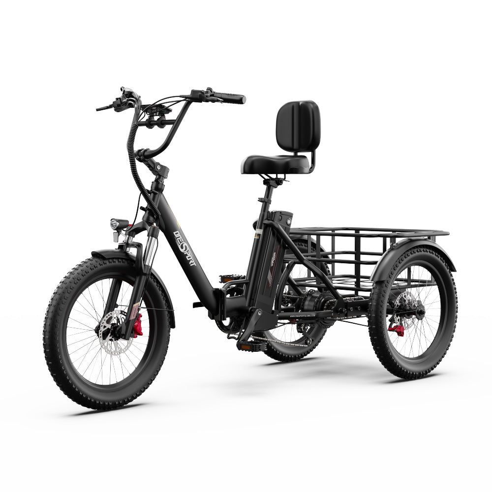 ONESPORT OT30 PRO 20" Klappbares E-Dreirad mit 3 Rädern | 500W Motor, 48V 18Ah Batterie