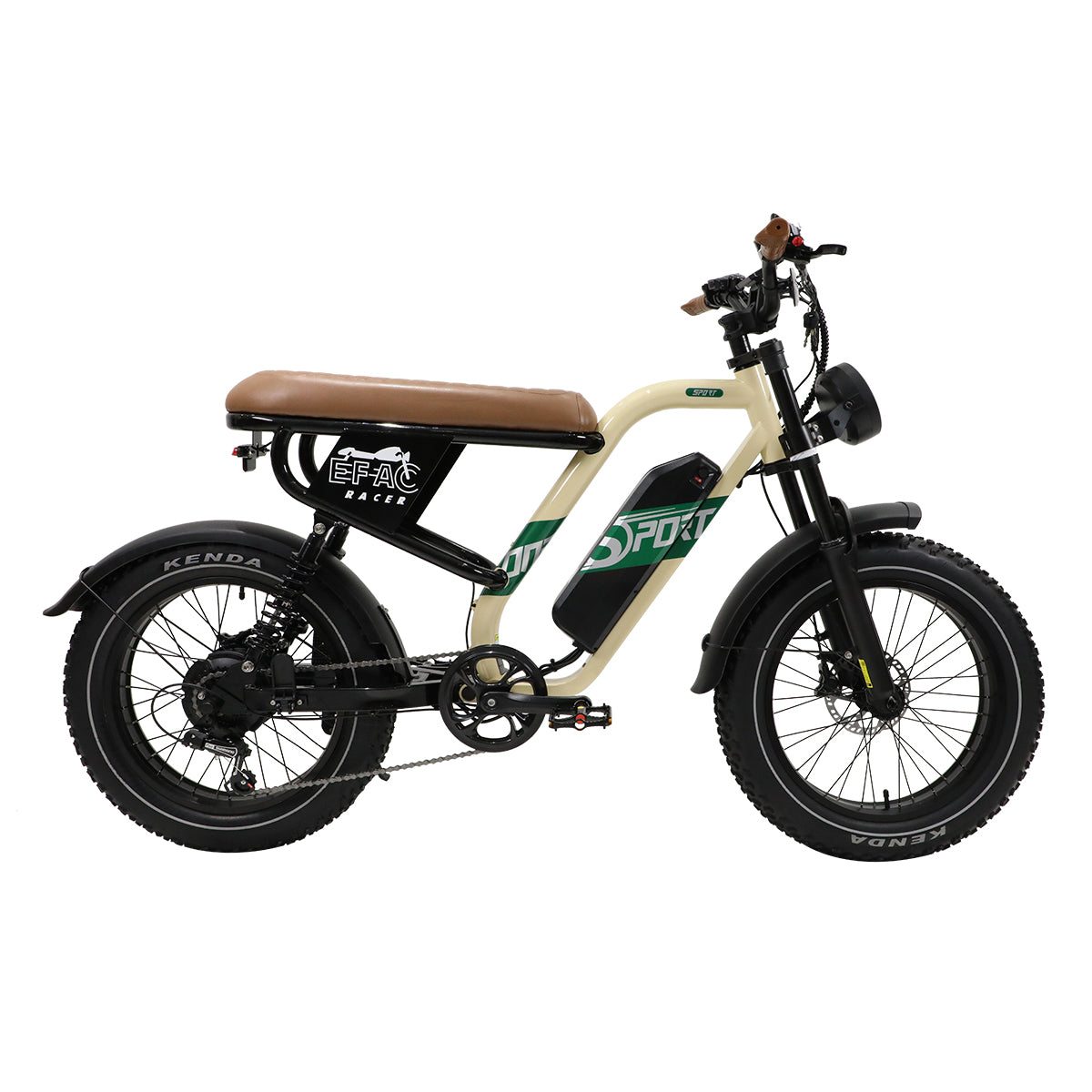 ONESPORT W66 20“ Retro Elektrofahrrad 500W Motor 48V 13.5Ah Batterie